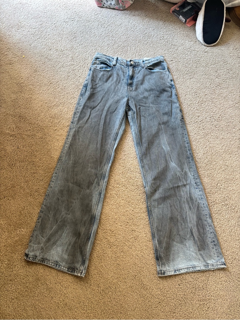 WE THE FREE Light Wash Straight-Leg Jeans